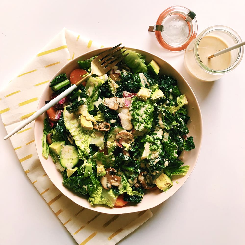 Miso-Tahini Salad With Assorted Veggies1