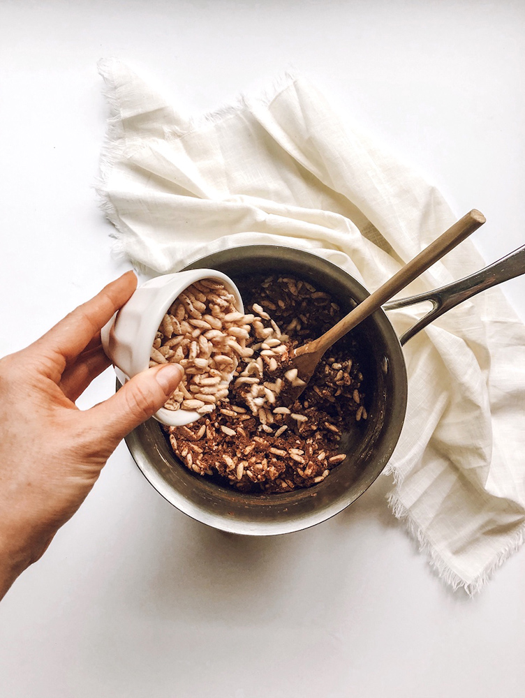 Chocolate Peanut Butter Rice Crispy Treats